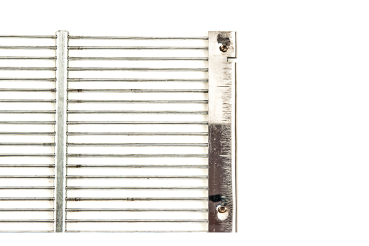 Absperrgitter Metall für Brutraum CH gekerbt, 10 Waben Masse: 297 × 385 mm