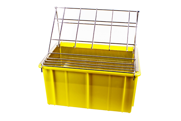 Abdecklungsgefäss, komplett mit Inox Siebeinsatz