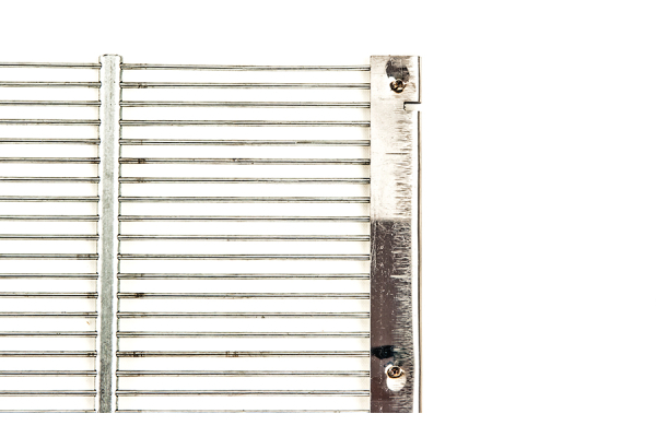 Absperrgitter Metall für Brutraum CH gekerbt, 10 Waben Masse: 297 × 385 mm